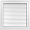 Ekena Millwork Vertical Surface Mount PVC Gable Vent: Functional, w/ 2"W x 2"P Brickmould Sill Frame, 20"W x 20"H GVPVE20X2003SF - alternate 1